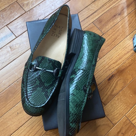 Naturalizer Macey Forest Green Flat Loafers - Picture 6 of 7